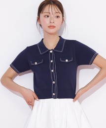 ステッチポロニット