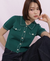 JILL by JILL STUART | ステッチポロニット(ニット/セーター)