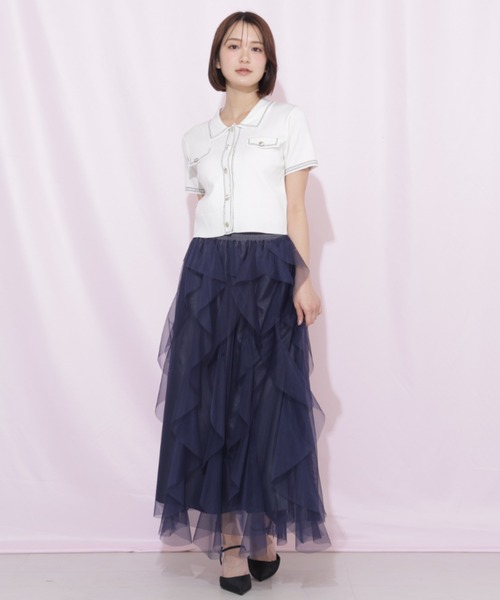 ジルバイジルスチュアート　ステッチポロニット ステッチポロニット（ニット/セーター）｜JILL by JILL STUART