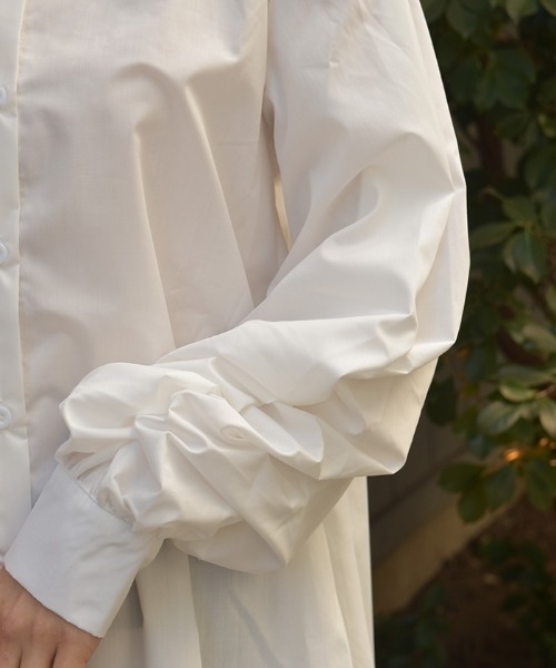 axes femme（アクシーズファム）の「袖ボリュームシャツ（シャツ/ブラウス・レディース・ブルー/ホワイト・FREE）」の9枚目の写真