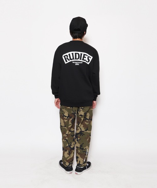 RUDIE'S（ルーディーズ）の「SLICK CREW SWEAT（スウェット・メンズ・アッシュグレー/ブラック・XL/L）」の2枚目の写真