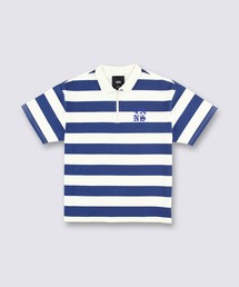 クォータージップ ストライプポロ / TP STRIPES SS POLO Marsh Wide VN000NJMEGB1