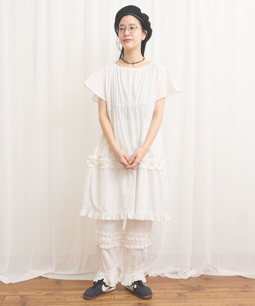 fig Ｌondon（フィグロンドン）の「deco drawers（その他パンツ・レディース・ホワイト/チェック・FREE）」の12枚目の写真