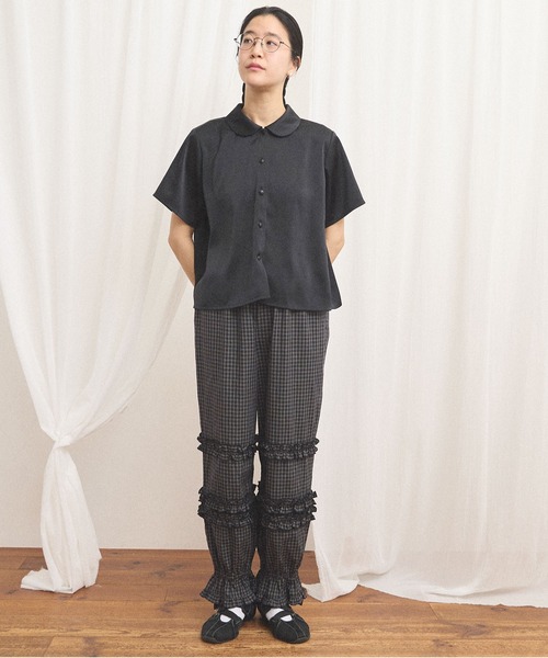 fig Ｌondon（フィグロンドン）の「deco drawers（その他パンツ・レディース・ホワイト/チェック・FREE）」の21枚目の写真