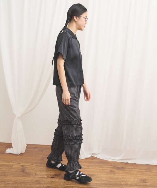 fig Ｌondon（フィグロンドン）の「deco drawers（その他パンツ・レディース・ホワイト/チェック・FREE）」の20枚目の写真