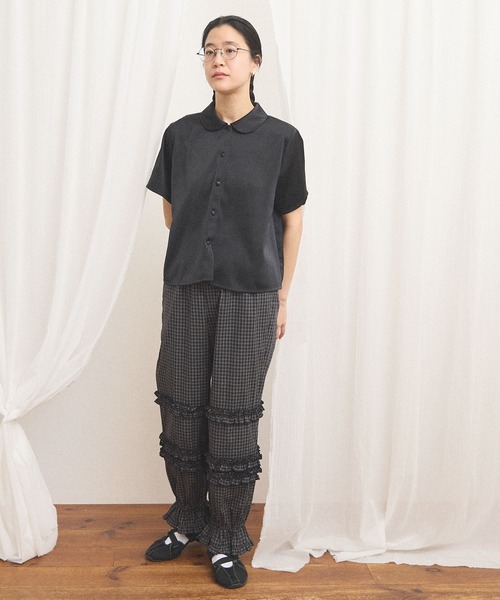 fig Ｌondon（フィグロンドン）の「deco drawers（その他パンツ・レディース・ホワイト/チェック・FREE）」の18枚目の写真