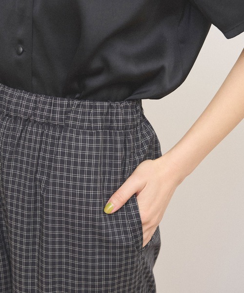 fig Ｌondon（フィグロンドン）の「deco drawers（その他パンツ・レディース・ホワイト/チェック・FREE）」の5枚目の写真