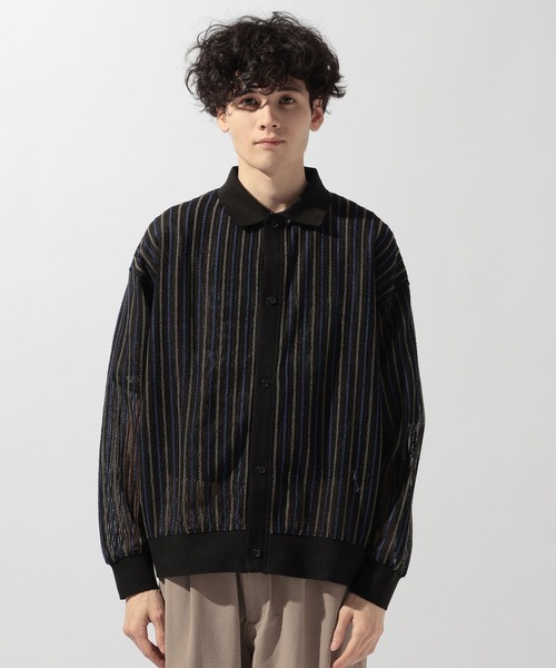 niko and...（ニコアンド）の「透かし柄ポロカーディガン（カーディガン/ボレロ・メンズ・ブルー/アイボリー/ブラック・MEDIUM/LARGE）」の20枚目の写真