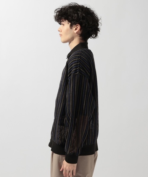 niko and...（ニコアンド）の「透かし柄ポロカーディガン（カーディガン/ボレロ・メンズ・ブルー/アイボリー/ブラック・MEDIUM/LARGE）」の21枚目の写真