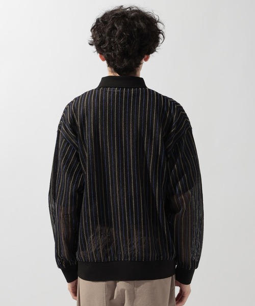 niko and...（ニコアンド）の「透かし柄ポロカーディガン（カーディガン/ボレロ・メンズ・ブルー/アイボリー/ブラック・MEDIUM/LARGE）」の22枚目の写真