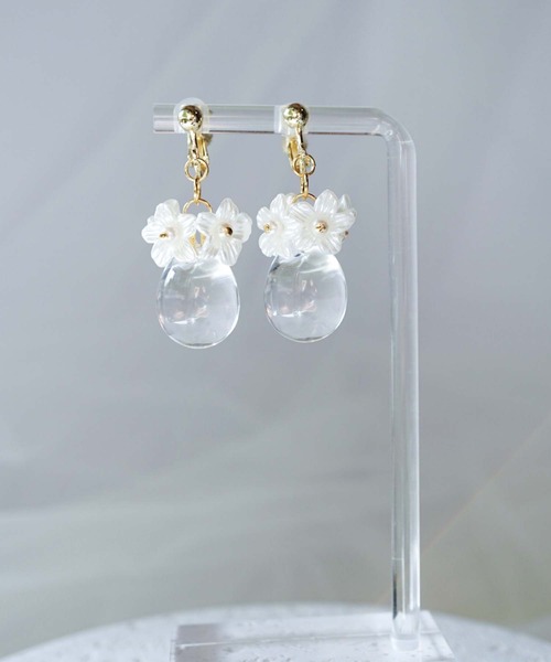 CERCA(チェルカ)の「saran jewelry/フラワードロップ イヤリング/アレルギー対応(イヤリング・レディース・A・FREE)」の8枚目の写真