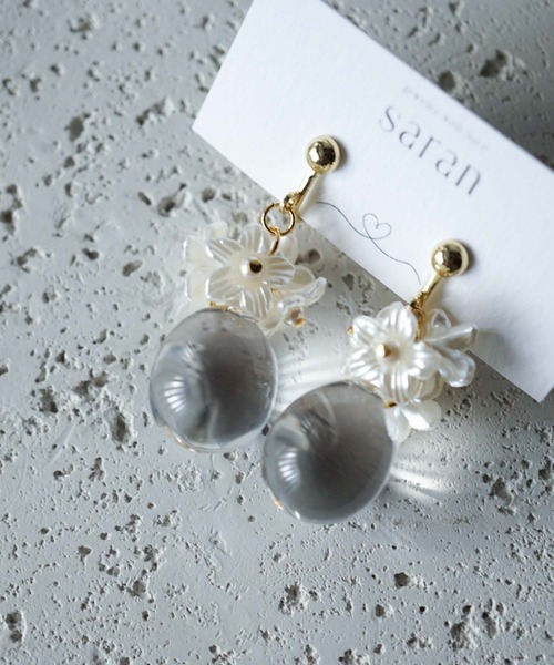 CERCA(チェルカ)の「saran jewelry/フラワードロップ イヤリング/アレルギー対応(イヤリング・レディース・A・FREE)」の9枚目の写真