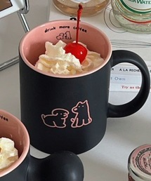 MANGROVE（マングローブ）の「Puppy logo mat mug（グラス/マグカップ/タンブラー）」