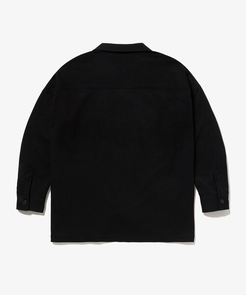 LACOSTE（ラコステ）の「鹿の子地オープンカラーシャツジャケット（シャツ/ブラウス・メンズ・オフホワイト/ダークアッシュ/ブラック・38/39/40/41）」の8枚目の写真