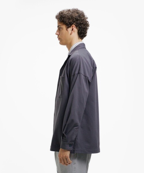 LACOSTE（ラコステ）の「鹿の子地オープンカラーシャツジャケット（シャツ/ブラウス・メンズ・オフホワイト/ダークアッシュ/ブラック・38/39/40/41）」の21枚目の写真
