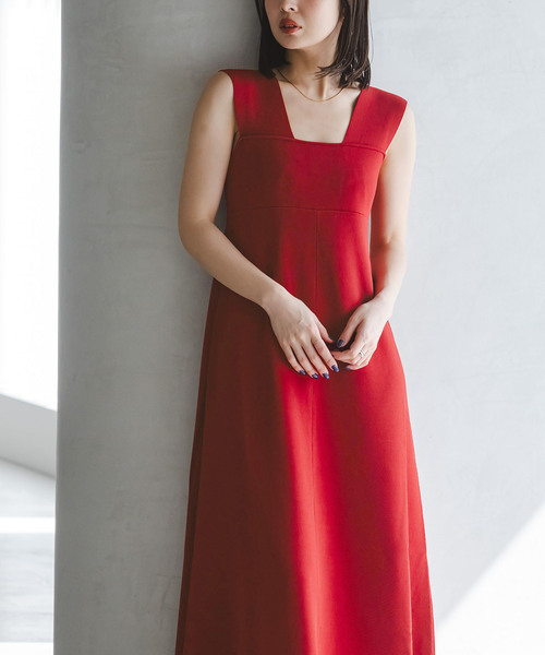 Noble(ノーブル)の「《追加》ミラノリブフィットフレアニットワンピース(ワンピース・レディース・ブラウン/レッド・FREE)」の20枚目の写真