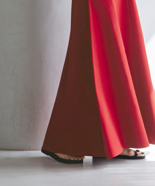 Noble(ノーブル)の「《追加》ミラノリブフィットフレアニットワンピース(ワンピース・レディース・ブラウン/レッド・FREE)」の19枚目の写真