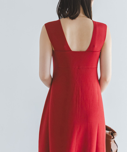 Noble(ノーブル)の「《追加》ミラノリブフィットフレアニットワンピース(ワンピース・レディース・ブラウン/レッド・FREE)」の18枚目の写真