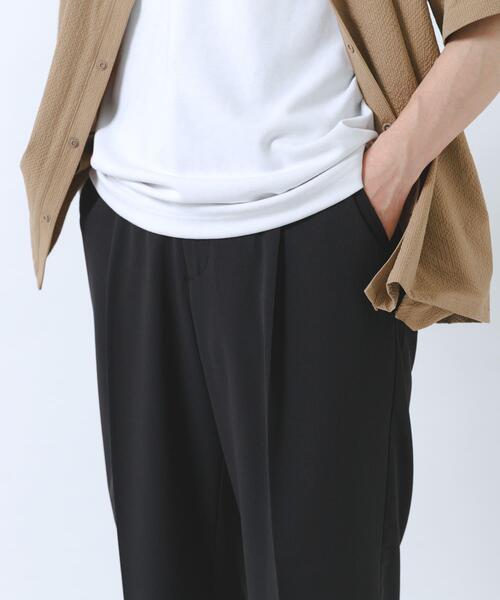 ITEMS URBANRESEARCH(アイテムズ アーバンリサーチ)の「ヨウリュウ1-tuckテーパードパンツ(その他パンツ・メンズ・ネイビー/ダークグレー/オリーブ/ブラック・LARGE/MEDIUM)」の5枚目の写真