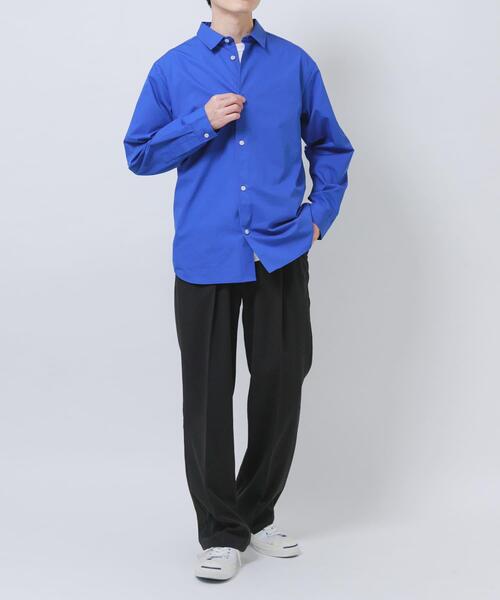 ITEMS URBANRESEARCH（アイテムズ アーバンリサーチ）の「ヨウリュウ1-tuckテーパードパンツ（その他パンツ・メンズ・ネイビー/ダークグレー/オリーブ/ブラック・LARGE/MEDIUM）」の10枚目の写真