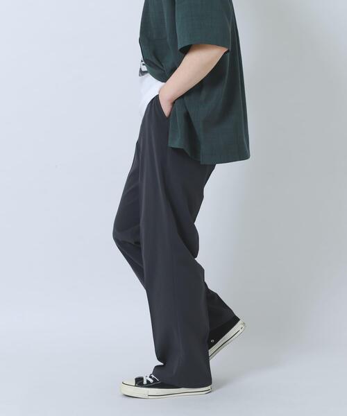 ITEMS URBANRESEARCH（アイテムズ アーバンリサーチ）の「ヨウリュウ1-tuckテーパードパンツ（その他パンツ・メンズ・ネイビー/ダークグレー/オリーブ/ブラック・LARGE/MEDIUM）」の14枚目の写真