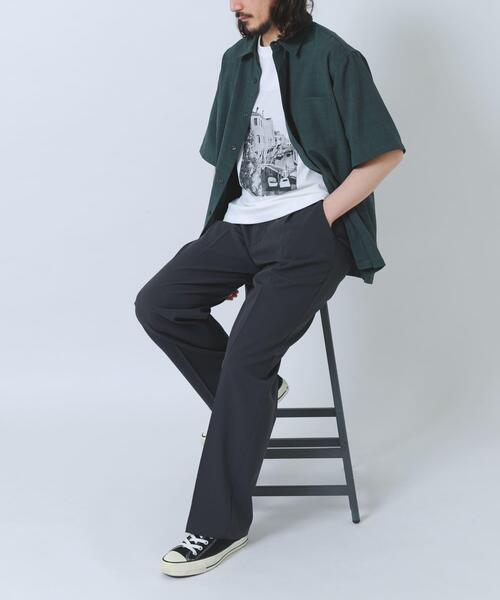 ITEMS URBANRESEARCH（アイテムズ アーバンリサーチ）の「ヨウリュウ1-tuckテーパードパンツ（その他パンツ・メンズ・ネイビー/ダークグレー/オリーブ/ブラック・LARGE/MEDIUM）」の17枚目の写真