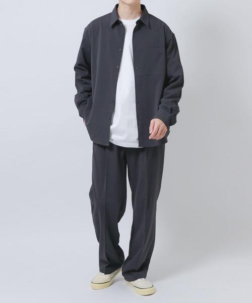 ITEMS URBANRESEARCH（アイテムズ アーバンリサーチ）の「ヨウリュウ1-tuckテーパードパンツ（その他パンツ・メンズ・ネイビー/ダークグレー/オリーブ/ブラック・LARGE/MEDIUM）」の22枚目の写真