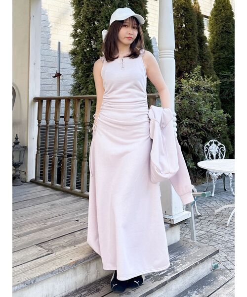 dazzlin（ダズリン）の「【UV】バックリボンロゴシシュウキャップ（キャップ・レディース・オフホワイト/アイボリー/ネイビー・FREE）」の10枚目の写真