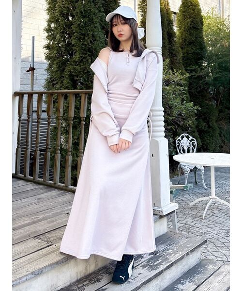 dazzlin（ダズリン）の「【UV】バックリボンロゴシシュウキャップ（キャップ・レディース・オフホワイト/アイボリー/ネイビー・FREE）」の16枚目の写真