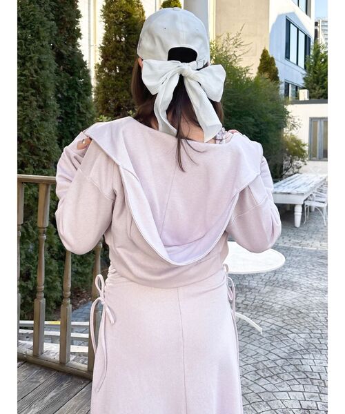 dazzlin（ダズリン）の「【UV】バックリボンロゴシシュウキャップ（キャップ・レディース・オフホワイト/アイボリー/ネイビー・FREE）」の21枚目の写真