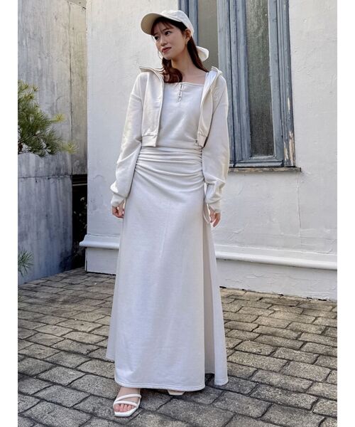 dazzlin（ダズリン）の「【UV】バックリボンロゴシシュウキャップ（キャップ・レディース・オフホワイト/アイボリー/ネイビー・FREE）」の22枚目の写真