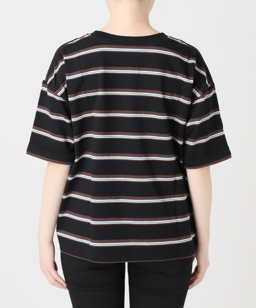 JOURNAL STANDARD(ジャーナルスタンダード)の「《追加》汗ジミ防止ボーダービッグT(Tシャツ/カットソー・レディース・ブラック/チョコ/レッド/ベージュ・FREE)」の15枚目の写真