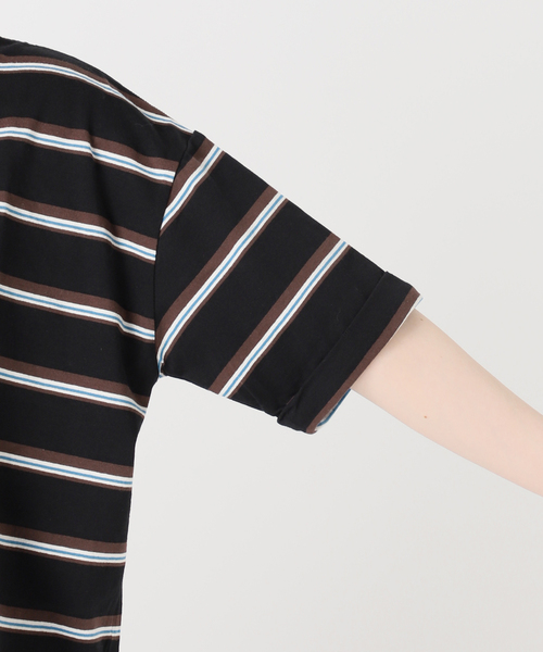 JOURNAL STANDARD(ジャーナルスタンダード)の「《追加》汗ジミ防止ボーダービッグT(Tシャツ/カットソー・レディース・ブラック/チョコ/レッド/ベージュ・FREE)」の13枚目の写真