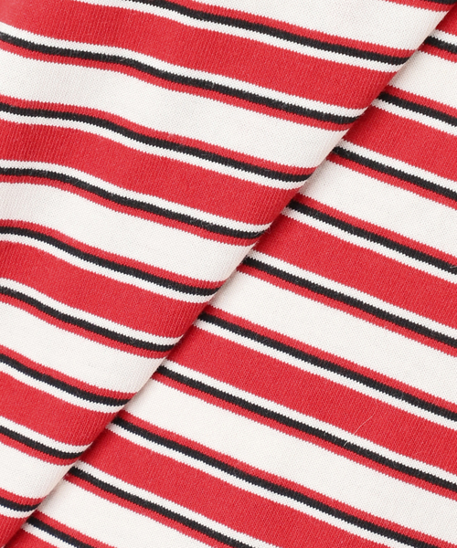 JOURNAL STANDARD(ジャーナルスタンダード)の「《追加》汗ジミ防止ボーダービッグT(Tシャツ/カットソー・レディース・ブラック/チョコ/レッド/ベージュ・FREE)」の5枚目の写真