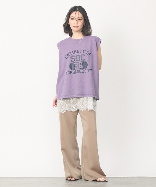 abahouse mavie（アバハウスマヴィ）の「【レイヤード映え】サテン裾レースキャミソール（キャミソール・レディース・ブラック/ホワイト・フリー）」の5枚目の写真