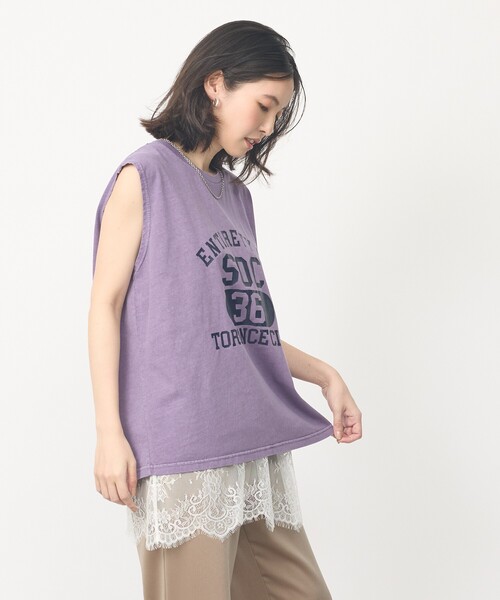 abahouse mavie（アバハウスマヴィ）の「【レイヤード映え】サテン裾レースキャミソール（キャミソール・レディース・ブラック/ホワイト・フリー）」の7枚目の写真