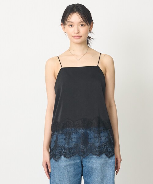 abahouse mavie（アバハウスマヴィ）の「【レイヤード映え】サテン裾レースキャミソール（キャミソール・レディース・ブラック/ホワイト・フリー）」の17枚目の写真