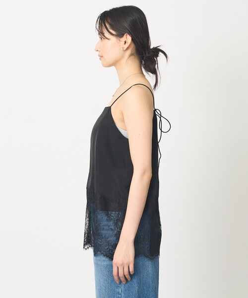 abahouse mavie（アバハウスマヴィ）の「【レイヤード映え】サテン裾レースキャミソール（キャミソール・レディース・ブラック/ホワイト・フリー）」の18枚目の写真