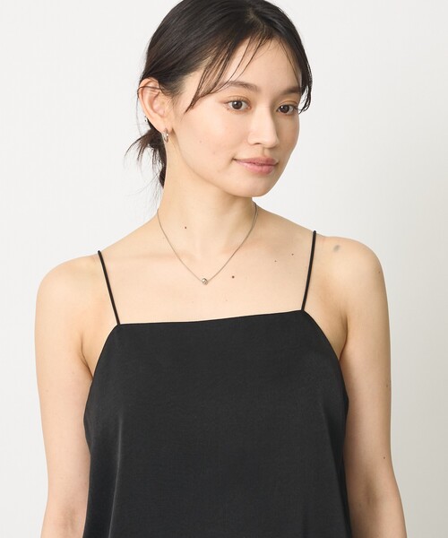 abahouse mavie(アバハウスマヴィ)の「【再入荷】サテン裾レースキャミソール(キャミソール・レディース・ブラック/ホワイト・フリー)」の7枚目の写真