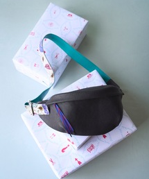 JUCO.（ジュコ）の「ブラックレザーウエストバッグ（ショルダーバッグ）」