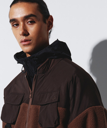 KALAPATTHAR（カラパタール）の「KP LOGO MULTI POCKET STRAP HEAVY FLEECE JACKET - BROWN（その他アウター）」