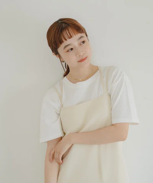 merrylatte(メリーラテ)の「バッククロスキャミワンピース【IROHANI】(ワンピース・レディース・アイボリー・FREE)」の8枚目の写真