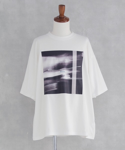 MDR(エムディアール)の「『マルチグラフィック柄フロントプリントオーバーサイズTシャツ』(Tシャツ/カットソー・メンズ・ホワイト/ブラック・L/M)」の17枚目の写真