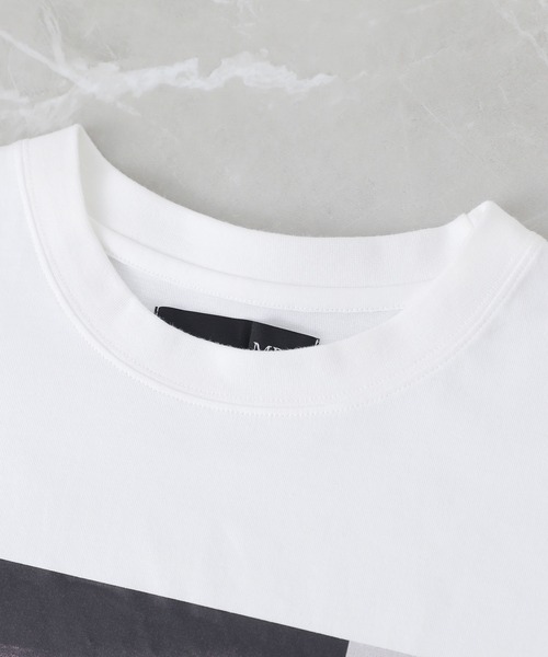 MDR(エムディアール)の「『マルチグラフィック柄フロントプリントオーバーサイズTシャツ』(Tシャツ/カットソー・メンズ・ホワイト/ブラック・L/M)」の12枚目の写真