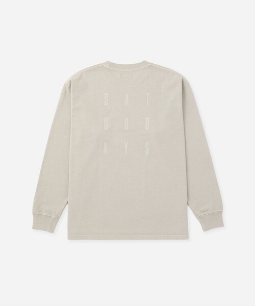 Saturdays NYC（サタデーズ ニューヨークシティ ）の「Arrangement LS T-Shirt（Tシャツ/カットソー・メンズ・グリーン/グレー/ブラック・S/M/L）」の2枚目の写真