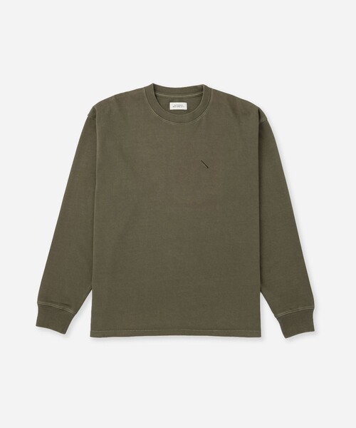 Saturdays NYC（サタデーズ ニューヨークシティ ）の「Arrangement LS T-Shirt（Tシャツ/カットソー・メンズ・グリーン/グレー/ブラック・S/M/L）」の6枚目の写真