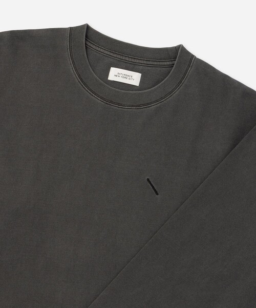 Saturdays NYC（サタデーズ ニューヨークシティ ）の「Arrangement LS T-Shirt（Tシャツ/カットソー・メンズ・グリーン/グレー/ブラック・S/M/L）」の7枚目の写真