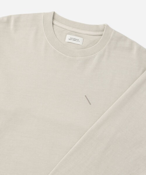 Saturdays NYC（サタデーズ ニューヨークシティ ）の「Arrangement LS T-Shirt（Tシャツ/カットソー・メンズ・グリーン/グレー/ブラック・S/M/L）」の8枚目の写真