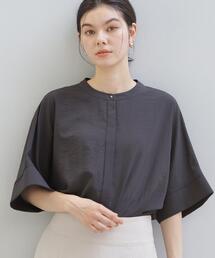 THE SHOP TK （ザ ショップ ティーケー ）の「【体型カバーに】さらっと快適 ドルマン5分袖ブラウス（シャツ/ブラウス）」