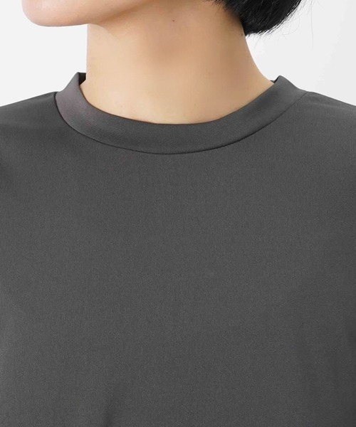 LUCA/LADY LUCK LUCA（ルカ/レディラックルカ）の「LC/LLL ポンチ切替ボリューム7分袖チュニック（Tシャツ/カットソー・レディース・チャコールグレー/オフホワイト/ブラック・FREE）」の17枚目の写真